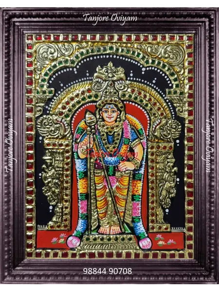 Authetic Tanjore Painting Murugan